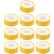 10 rouleaux de ruban adhésif ptfe pour plombiers, ruban d'étanchéité pour filetage pour la maison