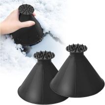 10 Runde Eiskratzer, Universeller Auto-eiskratzer, Multifunktionales Schneeschaufel-reinigungswerkzeug, Autozubehör, Für Suvs, Windschutzscheiben, 