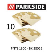 Parkside - 10 Sacs d'aspirateur pnts 1300 20 l Lidl bk 38026 Marron 906–05 – Aspirateur sec humide
