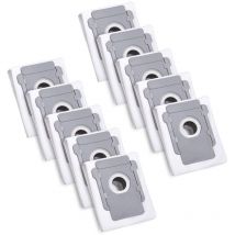 10 Sacs d'aspirateur pour iRobot Roomba i7 i7+ i3 i3+ i4 i4+ i6 i6+ j7 j7+ i8 i8+S9 S9+ E5 E6 E7 Clean Base, Sac à Poussière de Rechange Accessoire