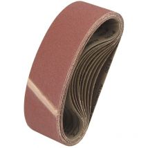 10 Schleifbänder 75x533mm Körnung 150
