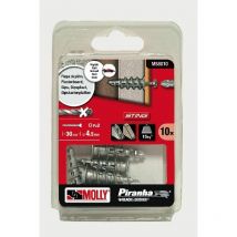 10 Selbstbohrdübel Sting M4 x 39 mm mit Schraube Molly M58010-XJ
