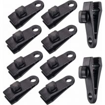 10 Sets Clip de Bâche Tente Pince Bâche Auvents Clip, Pince à Bâche, Pince pour Tente, pour Tente Voiture, Bâche, Auvents, Camping