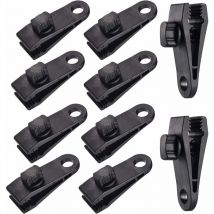 10 Sets Clip de Bache Tente Pince Bache Auvents Clip, Pince à Bache, Pince pour Tente, pour Tente Voiture, Bache, Auvents, Camping