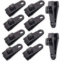 10 Sets Clip de Bâche Tente Pince Bâche Auvents Clip, Pince à Bâche, Pince pour Tente, pour Tente Voiture, Bâche, Auvents, Camping