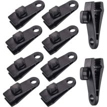 Aamunpa - 10 Sets Clip De Bache Tente Pince Bache Auvents Clip, Pince À Bache, Pince Pour Tente, Pour Tente Voiture, Bache, Auvents, Camping