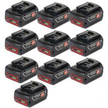 10 Stück Akku Für Bosch 18v 5,0ah Lithium-ionen Akku Kompatibel Mit Bosch Professional Gba Gsr Gsb 18ve-2-li, Bat609g Bat609, Bat618, Bat618g, Bat610g