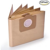 10 Stück 6.959-130.0 Papierstaubbeutel a 2201/2204/2504 für Karcher WD3 WD3P Nass- und Trockensauger Ersatz-Staubsaugerbeutel