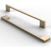 Petites Ecrevisses - 10 Stück Schubladengriffe Moderne Türgriffe Möbelgriffe für Schränke Kommode mit Schrauben Gold - 192mm