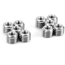 SNQ - 10 Stück Innengewinde M4 x 0,7 Außengewinde M8 x 1,25 6 mm Edelstahl-Reduziermutter für Dampfturbinen in der Luftfahrt