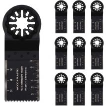 10 Stück oszillierende Klingenstahlwerkzeuge (35 mm), Schnellwechsel-Sägeblätter, oszillierende Sägeblätter, universelle Multi-Tool-Schneidklingen,