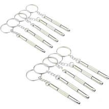 Bluedeer - 10 Stück Schraubendreher Für Brillen, 3-in-1 Taschenschraubendreher Mit Doppelspitze, Ideal Zur Reparatur Von Sonnenbrillen, Uhren, Schmuck