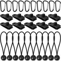 10 Stück Schwarze Planenklemmen, Robuste, Wiederverwendbare Planenklemmen, Zelt-clip, Pool-klemme, Elastische Plane, Anhänger-zubehör Für Camping-