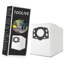 Komiro - 10 stück staubsaugerbeutel für kärcher 2.863-006.0 vliesfilterbeutel 487 ersatzbeutel wd4 wd5 wd6 wd5p wd6p premium mv4 mv5 mv6 beutel