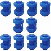 Rwoythk - 10er-Pack Trampolin-Pfostenkappen, langlebige Trampolin-Zaun-Pfostenkappen, für Endkappen-Haken-Pfostennetz-Sicherheitsnetz-Ersatzteil