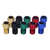 Woosien - 10 Stück Presta-Ventil-Adapter-Konverter, mehrfarbig, Fahrrad-Reifenschlauch