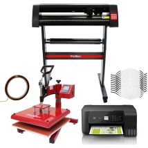10 Gesichtsmasken, Schwingpresse, Eco Tank Drucker, Schneideplotter & Signcut