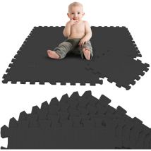 Littletom - 9 Tapis de Sol épais pour Bébé Enfant - 30x30 Dalles Puzzle Carré en Mousse eva