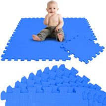 Littletom - 9 Tapis de Sol épais pour Bébé Enfant - 30x30 Dalles Puzzle Carré en Mousse eva