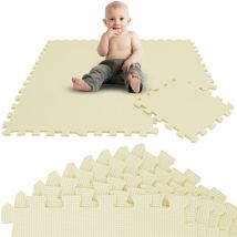 Littletom - 9 Tapis de Sol épais pour Bébé Enfant - 30x30 Dalles Puzzle Carré en Mousse eva