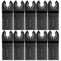 10-teiliges 34-mm-Sägeblatt aus Kohlenstoffstahl, Multifunktions-Sägeblatt, Zubehörset für Elektrowerkzeug-Schneidemaschinen