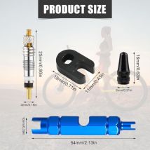 10-teiliges Werkzeugset Zum Entfernen Von Fahrradventileinsätzen, Kompatibel Mit Presta-ventilen, Mit Verlängerungsschlüssel.