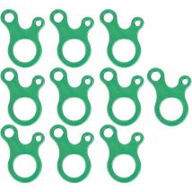 Blue Dream - 10 tensores de tienda de campaña con 1 orificio, tensores de cuerda de aleación de aluminio para camping y senderismo.