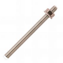 Scell-it - 10 tiges filetées standard avec écrou, inox A4 - M12 x 220 mm