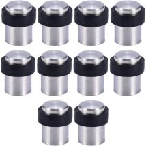 Readcly - 10 x Tope de puerta de suelo 4,5 cm Tope de puerta de acero inoxidable Tope de puerta