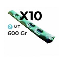 10 Tubolari Salsicciotti In Pvc Rinforzato Antivento Antiribaltamento Per Telo Di Copertura Invernale Per Piscina - Mt. 2 Da 600 Gr / Mq - 4 