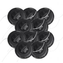 10 x Bobine de fil Brast avec fonction d'enroulement pour débroussailleuse / faucheuse - de Brast