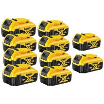 10 x Dewalt DCB184 batteries 18v 5Ah Li-ion