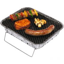 10 x Einweggrill Grill Campinggrill inkl. Kohle