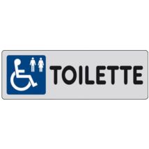 10 x étiquette adhésive 150x50 wc (handicapés)