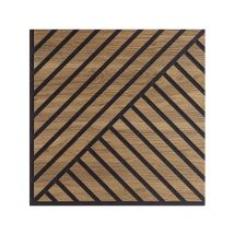 Modularredo - 10 x pannello decorativo fonoassorbente 58x58cm legno noce Deco dn