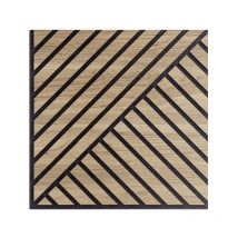 Modularredo - 10 x pannello legno rovere decorativo fonoassorbente 58x58cm Deco dr