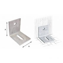 10 x plaque d'angle reg. zin. incendie art.755 60x75x75 mm