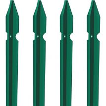 Stange stahl plastifiziert für t-zaun 3x3x150 CM-10 stk.
