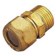 10 x raccords ot. droits bicone - m/gas 16x1/2