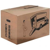 10 x boîte en carton havane l cm.43x36x26h