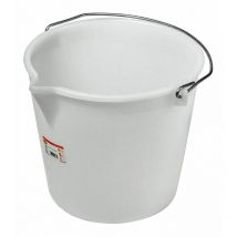 10 x seau de nourriture avec bec lt.17 blanc