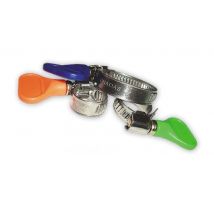Bradas - 10 x Stainless Steel Hose Clips Pipe Clamps 20-35mm Butterfly No Screwdriver Need