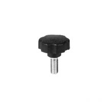 10 x volant avec potence m6x30x17 mm noir
