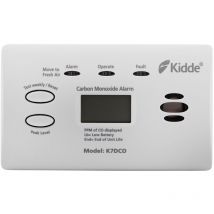 Kidde - K7DCO - Kitemarked Carbon Monoxide Alarm with Digital Display and 10 Year Warranty