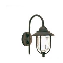 Lámpara de pared con estructura de aluminio inyectado color óxido 27xh.35 cm