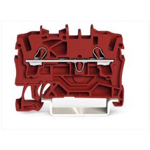 Borne pour tableau électrique – 2 Conducteurs 2,5 mm² – Rouge – Indice de protection