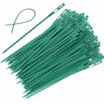 Yzmrbdqc - 100 attaches torsadées réglables pour plantes de jardin, attaches torsadées en plastique flexible de 9 pouces (vert)