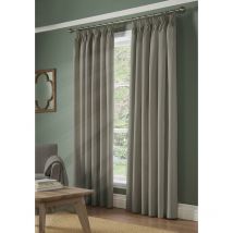 100% Blackout Eyelet Ring Top Curtains Grey 41 x 54'