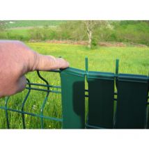 100 clips pour lanière largeur 43 mm - Marron foncé Jardiline