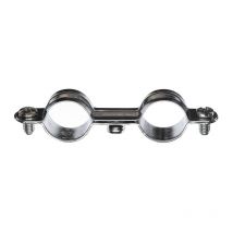 100 colliers de fixation tube double acier zingué 7x150-Ø16